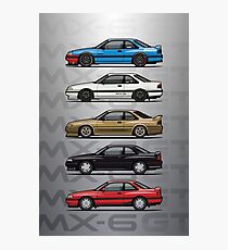 Stack of Mazda MX6 GTs Photographic Print