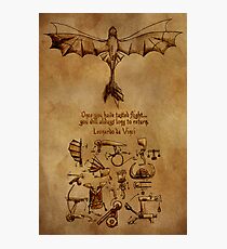 DaVinci's Dragon (Hiccup's Sketchbook) Photographic Print
