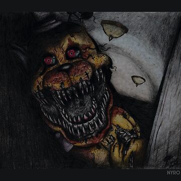 FNaF Nightmare Fredbear | Art Print