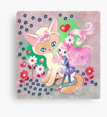 Siamese Kitty Princess Canvas Print