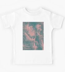 Drop Bass Not Bombs (Vintage) Kids Tee