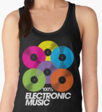100% Electronic Music (black) Women's Tank Top