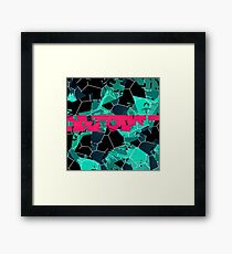 Contrast Smash Framed Print