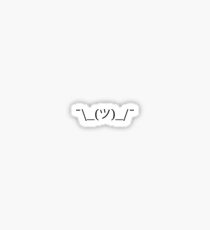 ¯\_(ツ)_/¯ / Shrug Emoticon / Shrug Emoji Sticker
