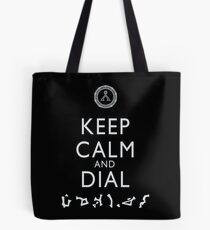 Keep Calm and Dial Earth Tote Bag