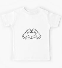 Mickey Hands Heart Love Kids Tee