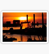 Sunset on Delaware Bay Sticker