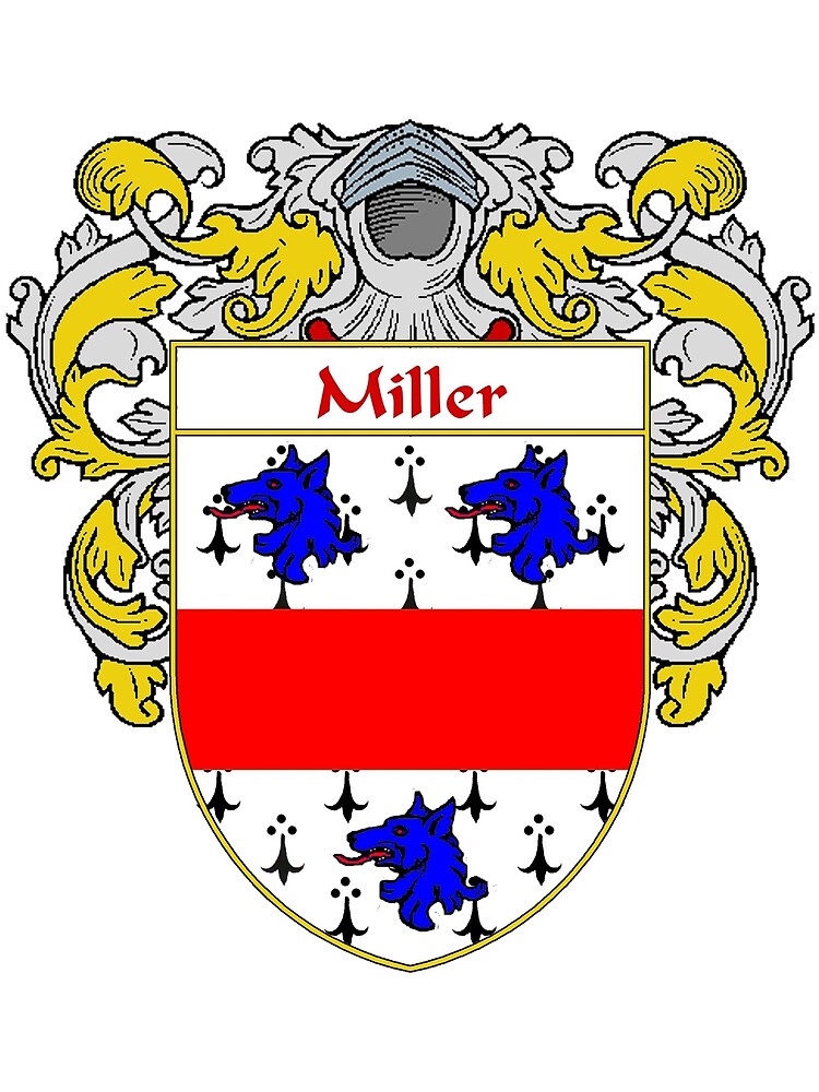 miller-coat-of-arms-family-crest-canvas-print-by-irisharms-redbubble