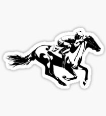 Horse Race Jockey Sticker