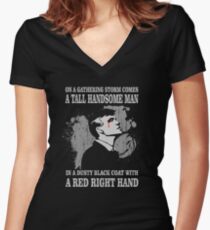 A Tall Handsome Man.. Women's Fitted V-Neck T-Shirt