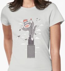 Sock Monkey Just Wants a Friend Women's Fitted T-Shirt