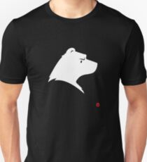 Polar Bear Silhouette Portrait Unisex T-Shirt