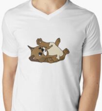 Content kitten Men's V-Neck T-Shirt