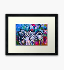 Pussicats Framed Print