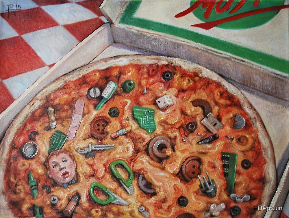 "Junk Food (Pizza)" by HDPotwin Redbubble