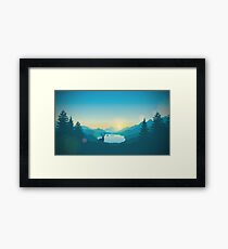 Firewatch Art Design 4K Framed Print