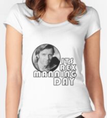 Rex Manning Tag Tailliertes Rundhals-Shirt