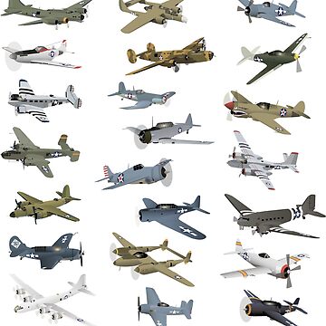 Artwork thumbnail, Various American WW2 Airplanes by NorseTech