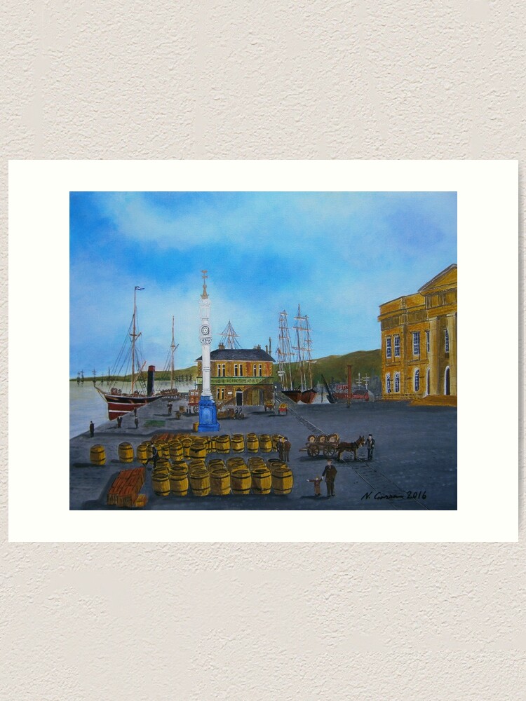 "Greenock Custom House Quay" Art Print by CrossanArt Redbubble
