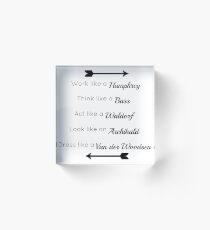 Gossip Girl traits design Acrylic Block