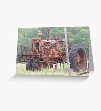 Vintage Tractor Greeting Card