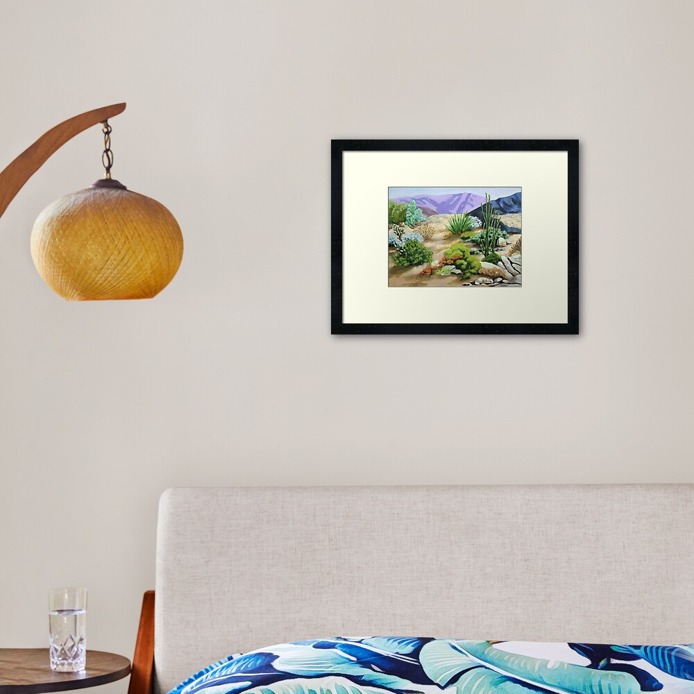 Day in the Desert Framed Art Print