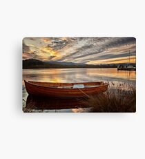 Wooden Dinghy, Franklin, Tasmania Canvas Print