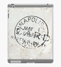 Postmark on vintage paper iPad Case/Skin