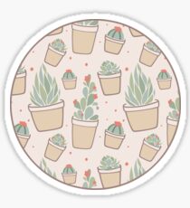 Cactus and Succulent Plants Sticker
