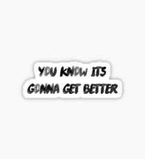 carry on lyrics Sticker
