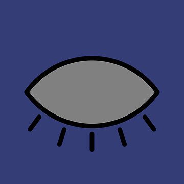 Artwork thumbnail, Closed eye - blue by reIntegration