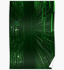 Green Lights - Matrix effect Poster
