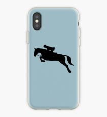 Black Jumping Horse iPhone Case