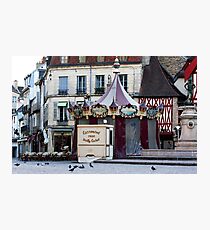 early morning at the carrousel Dijon France Photographic Print