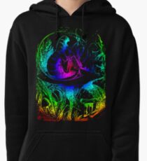 Psychadelic Mushroom Alice in Wonderland Pullover Hoodie