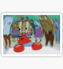 iconic blurry mr krabs meme Sticker