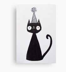 Celebration Cat Canvas Print