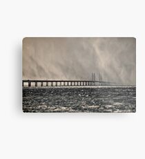 Snow Storm Out at Sea. Metal Print