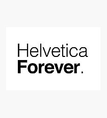 Helvetica Photographic Print