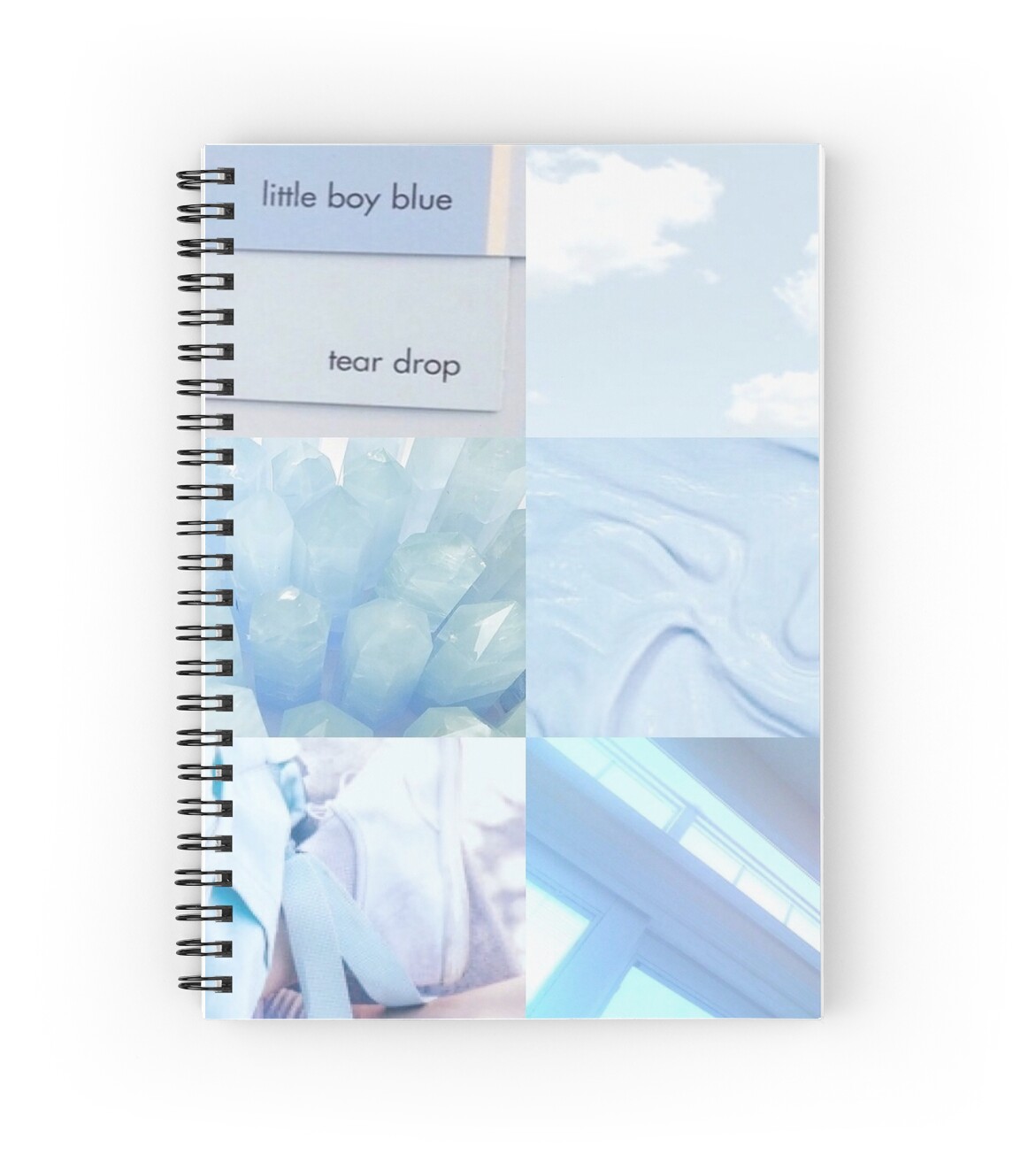 "Baby Boy Blue Aesthetic" Spiral Notebooks by ...