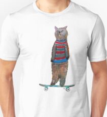 the cat skate Unisex T-Shirt