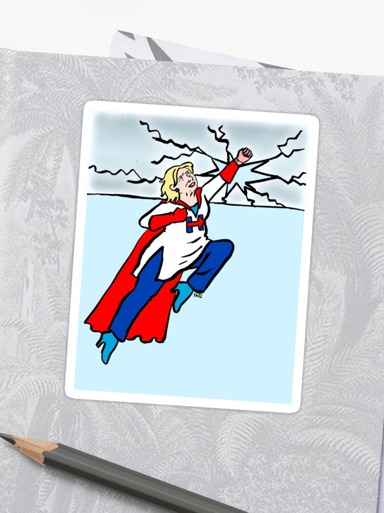 Shatter The Glass Ceiling Sticker By Tatiana Gill