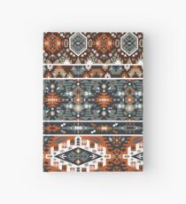 Colorful pattern in tribal style Hardcover Journal