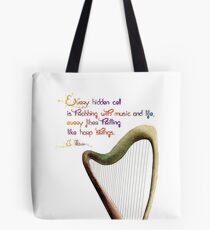 Celtic harp Tote Bag