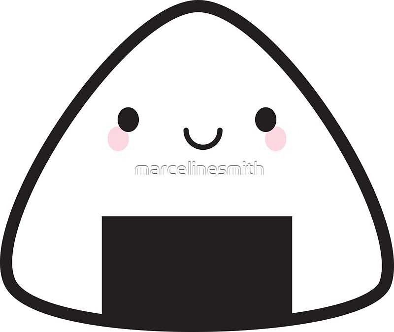"Kawaii Onigiri Rice Ball" Stickers by Marceline Smith Redbubble