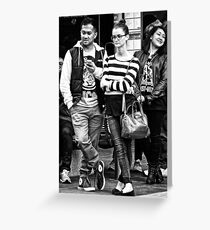 Legs Crossed Greeting Card
