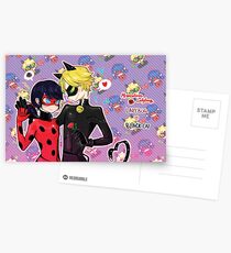miraculous ladybug catbug Postcards