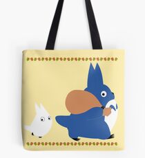 chuu and chibi totoro Tote Bag