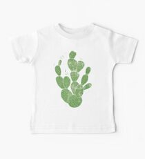 Linolschnittkakteen # 1 Baby T-Shirt