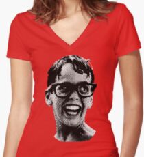 Squints, big Women's Fitted V-Neck T-Shirt
